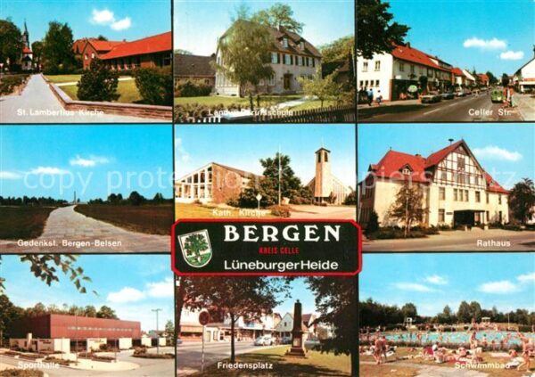 Bergen Celle Cellerstrasse Gedenkstaette Bergen-Belsen Freibad Friedensplatz Spo