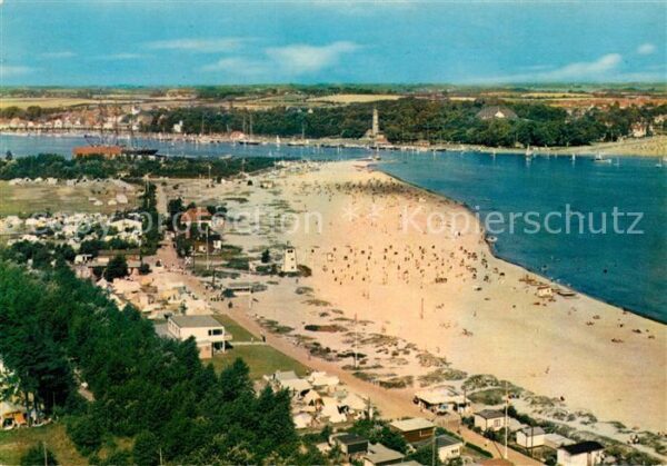 Travemuende Ostseebad Fliegeraufnahme Strand Priwall