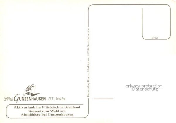Gunzenhausen Altmuehlsee Fliegeraufnahme Seezentrum Wald am Altmuehlsee – Bild 2