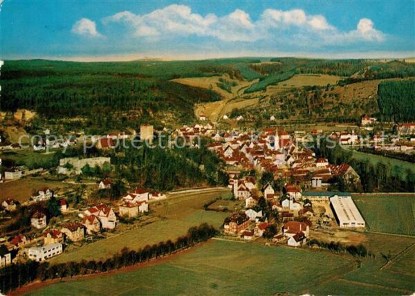 Pappenheim Mittelfranken Fliegeraufnahme im Altmuehltal