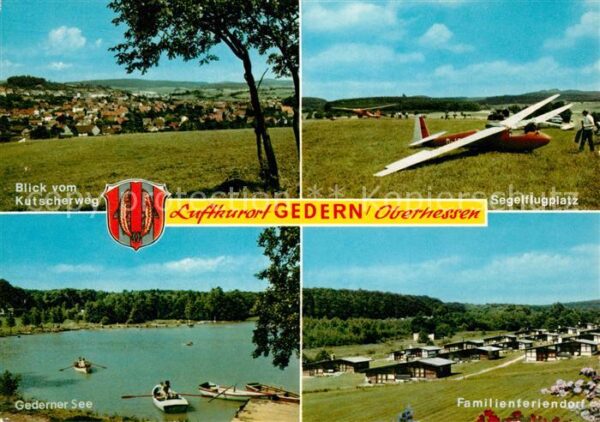 Gedern Blick vom Kutscherweg Segelflugplatz See Feriendorf