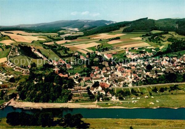 Polle Fliegeraufnahme Weser