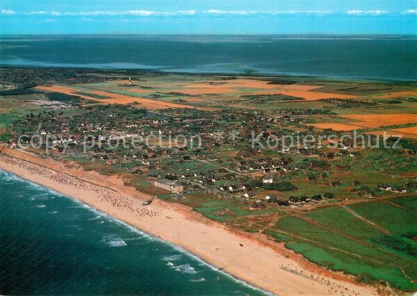 Wenningstedt Sylt Fliegeraufnahme mit Strand