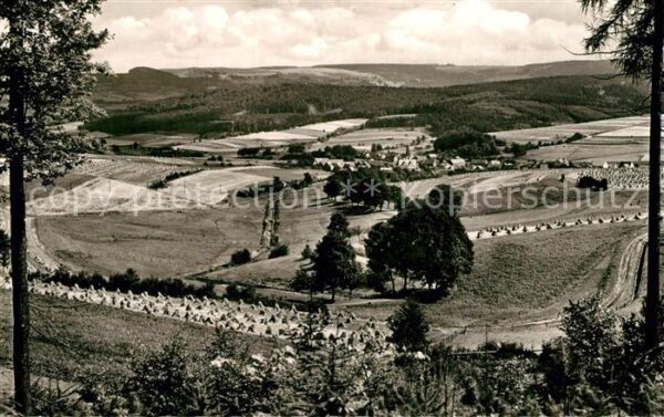 Eckweisbach Landschaftspanorama Blick nach Buchschirmkueppel Serie Schoenes Deut