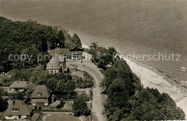 Travemuende Ostseebad Seetempel Strand Fliegeraufnahme