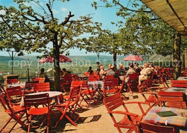 Klingenberg Main Burg Terrassen Cafe Ausflugsziel Blick ins Maintal Odenwald