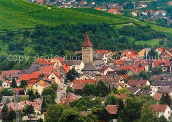 Steinreinach Blick ueber den Ort mit Kirche