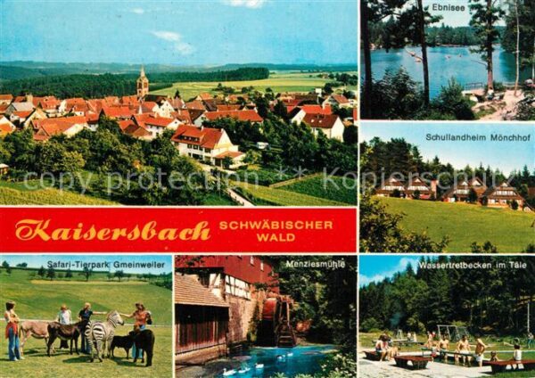 Kaisersbach Welzheim Panorama Schwaebischer Wald Safari Tierpark Menzlesmuehle W