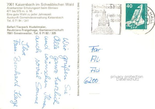 Kaisersbach Welzheim Panorama Schwaebischer Wald Safari Tierpark Menzlesmuehle W – Bild 2