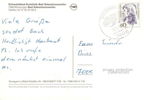 Bad Sebastiansweiler Schwefelbad Kurklinik Fliegeraufnahme – Bild 2
