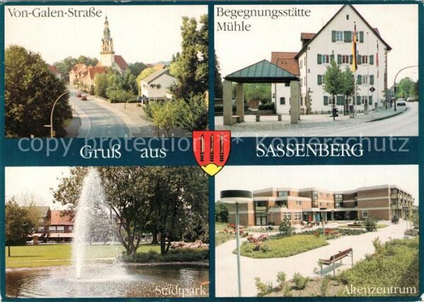 Sassenberg Von Galen Strasse Kirche Begegnungsstaette Muehle Stadtpark Fontaene