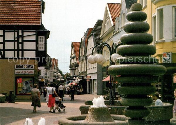 Luebbecke Westfalen Brunnen Fussgaengerzone
