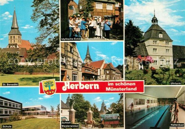 Herbern St Benedikt Kirche Altstadt Uhrturm Hallenbad Schloss Westerwinkel Schul