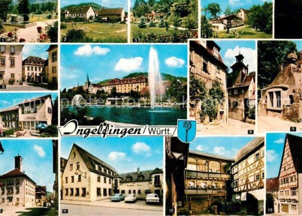 Ingelfingen Brunnen Kurpark Minigolf Festhalle Kindergarten Rathaus Schloss Hote
