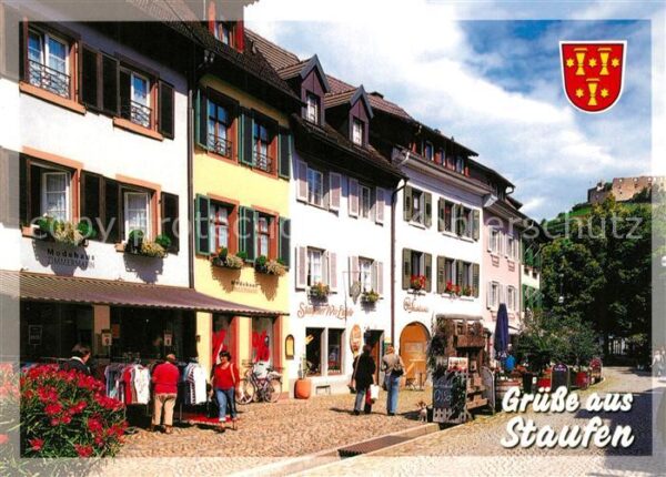 Staufen Breisgau Fauststadt Altstadt Blick zur Burg