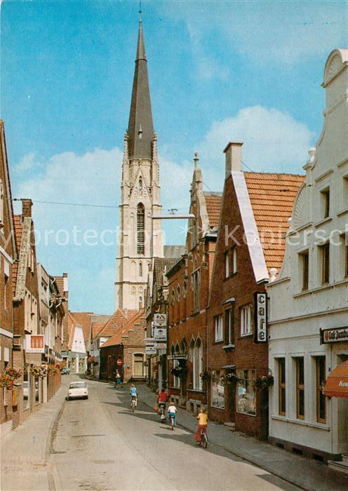 Billerbeck Westfalen Hauptstrasse mit Kirche Perle der Baumberge