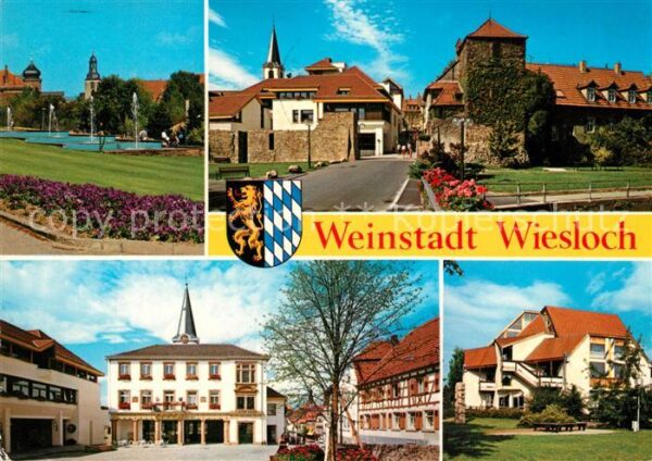 Wiesloch Park Wasserspiele Altstadt Stadtmauer Marktplatz Kirchturm Moderne Arch