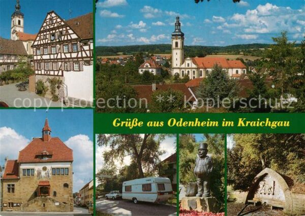 Odenheim Pfarrkirche St Michael Amtshaus Rathaus Kraichgau Camping Wackerhof Lin