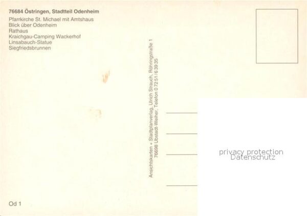 Odenheim Pfarrkirche St Michael Amtshaus Rathaus Kraichgau Camping Wackerhof Lin – Bild 2