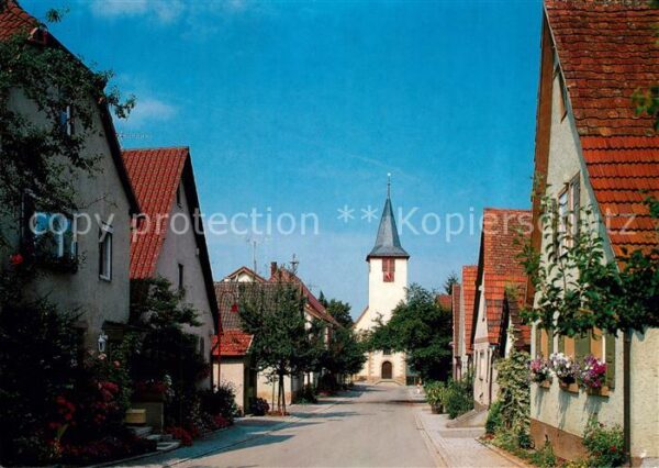 Grossvillars Freudensteiner Strasse und Waldenserkirche