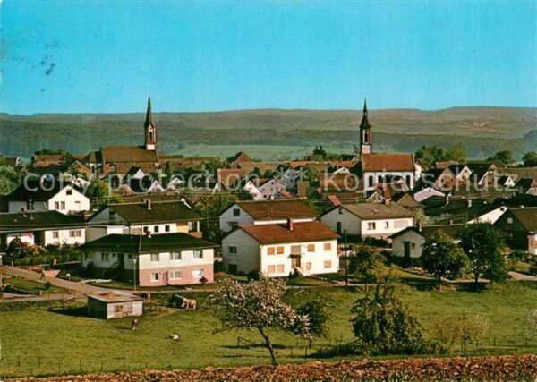 Neunkirchen Baden Ortsansicht mit Kirchen