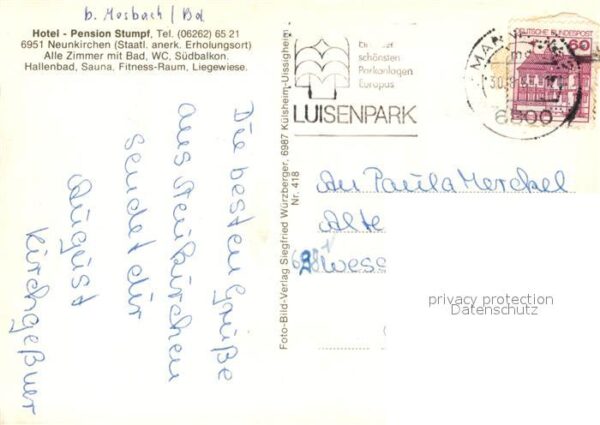 Neunkirchen Baden Ortsansicht mit Kirchen – Bild 2