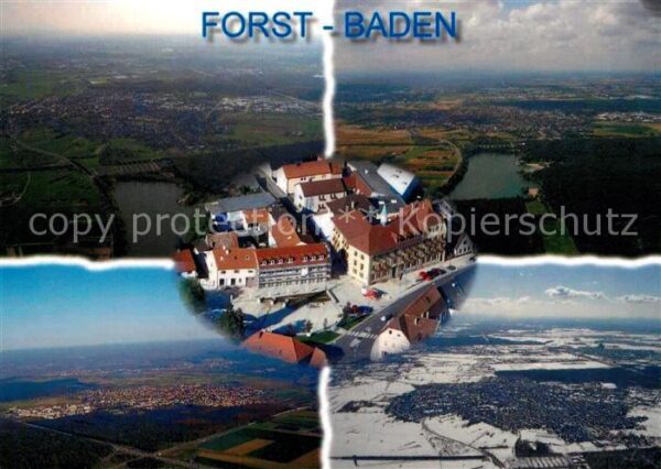 Forst Baden Vier Jahreszeiten Fliegeraufnahmen