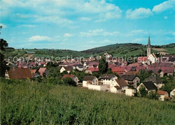 Gruensfeld Ortsansicht mit Kirche
