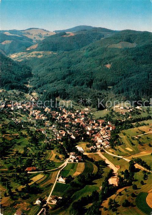 Hasel Baden Hasler Hoehle BW Ferienort Schwarzwald Fliegeraufnahme