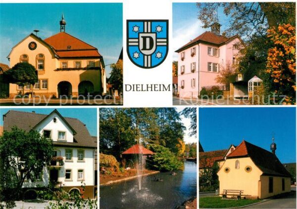 Dielheim Rathaus Bauernhaus Unterhof Tierpark Balzfeld Kapelle Oberhof Wappen