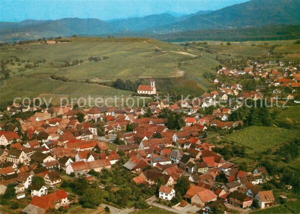 Auggen Weinort Erholungsort Markgraeflerland Schwarzwald Fliegeraufnahme