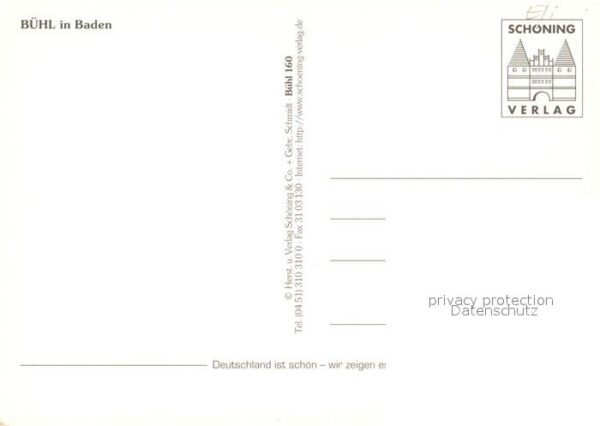 Buehl Baden Buergerhaus Neuer Markt Schwanenstrasse Kirche Ortsmotiv Kloster Mar – Bild 2
