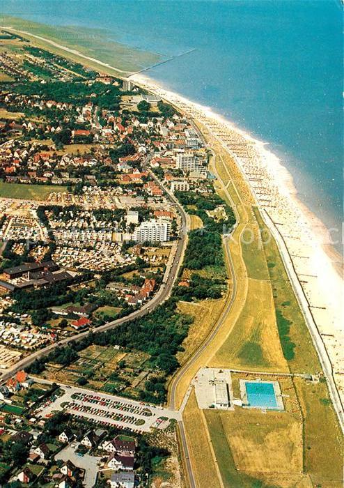 Duhnen Nordsee Nordseeheilbad Fliegeraufnahme