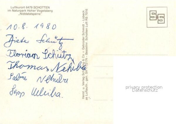 Schotten Hessen Niddatalsperre Luftkurort Naturpark Hoher Vogelsberg Fliegeraufn – Bild 2