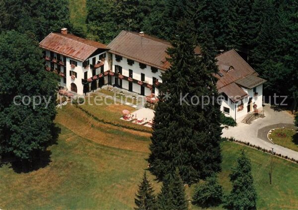 Tegernsee Max Geiger Haus Ferienheim der Hypobank Fliegeraufnahme