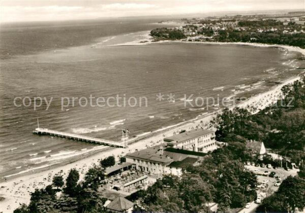 Timmendorfer Strand Ostseeheilbad Strand Seebruecke Fliegeraufnahme