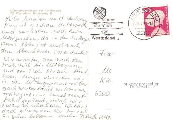 Westerland Sylt Muettererholungsheim der AW Hamburg – Bild 2