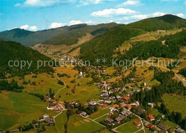 Menzenschwand Luftkurort Wintersportplatz Hochschwarzwald Fliegeraufnahme