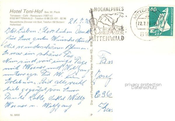 Mittenwald Bayern Hotel Toni Hof Alpen – Bild 2