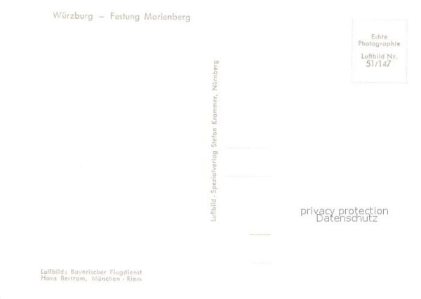 Wuerzburg Festung Marienberg Fliegeraufnahme – Bild 2