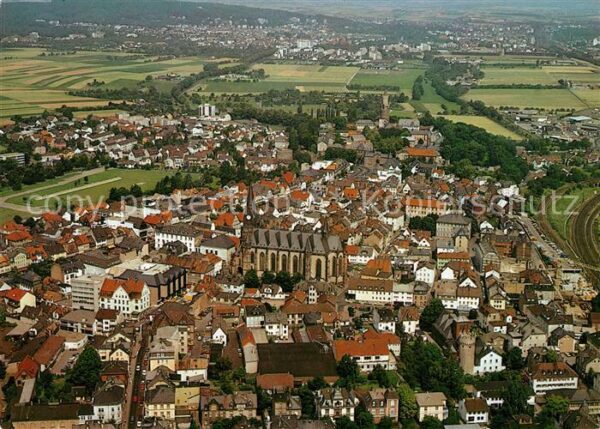Friedberg Hessen Stadtzentrum Fliegeraufnahme