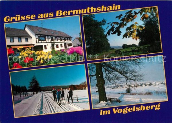 Bermuthshain Gasthof Pension Deutsches Haus Landschaftspanorama Winterlandschaft