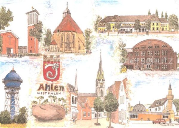 Ahlen Westfalen Sehenswuerdigkeiten der Stadt Beckumer Briefmarken und Muenzsamm