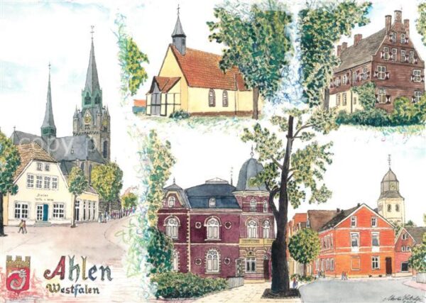 Ahlen Westfalen Sehenswuerdigkeiten der Stadt Beckumer Briefmarken und Muenzsamm