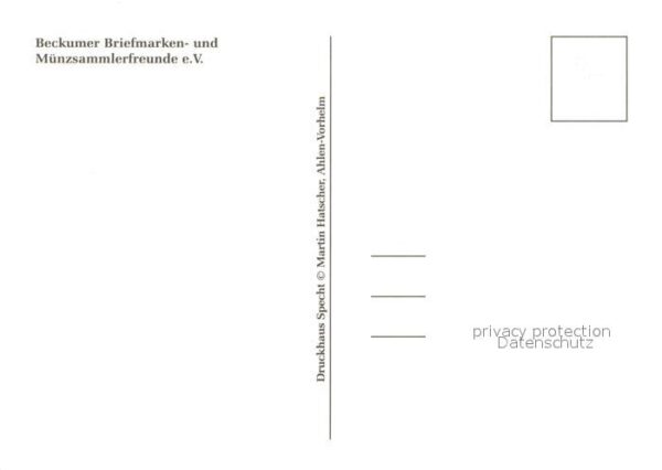 Ahlen Westfalen Sehenswuerdigkeiten der Stadt Beckumer Briefmarken und Muenzsamm – Bild 2