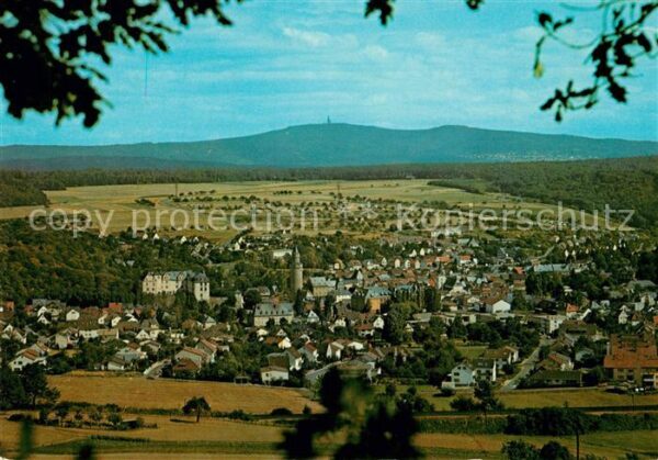 Idstein Panorama Blick vom Rosenkippel zum Feldberg