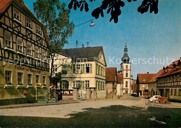 Gersfeld Rhoen Marktplatz Kirche