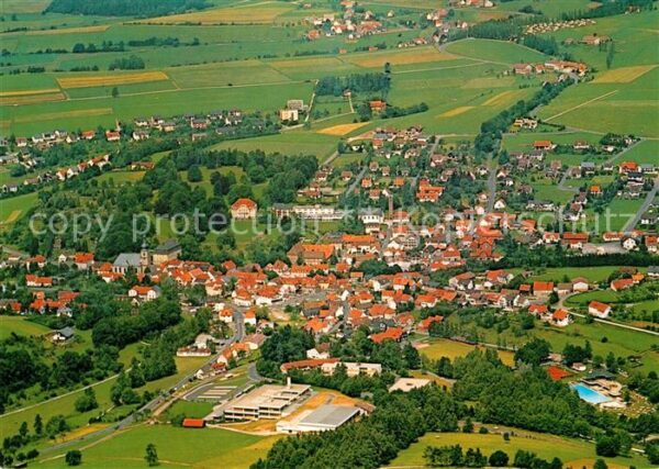 Gersfeld Rhoen Kneipp und Luftkurort Fliegeraufnahme