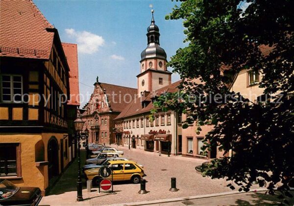 Ettlingen Kirchenplatz Rathaus Turm