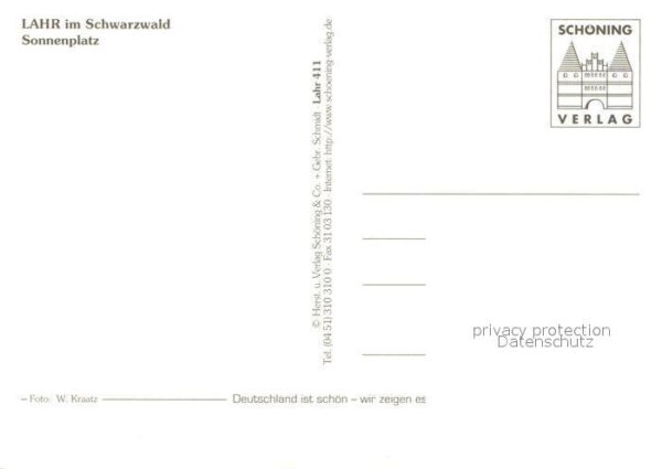 Lahr Baden Sonnenplatz Maibaum Strassencafe Hotel Restaurant – Bild 2